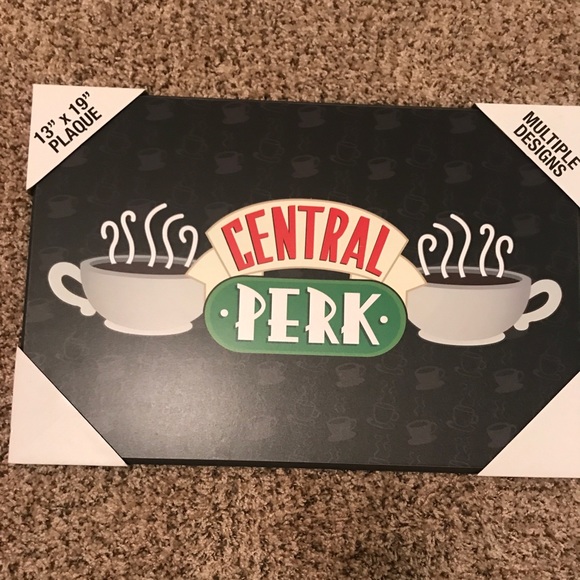 NWT Friends Tv Show Central Perk black Wall Art size 13” x 19” wall sign - Picture 6 of 8